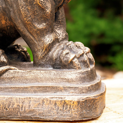 Zaer Ltd. Set of 2 Garden Griffin Statues, Magnesium-Cement Sculptures, 28.3" H Outdoor Entrance
