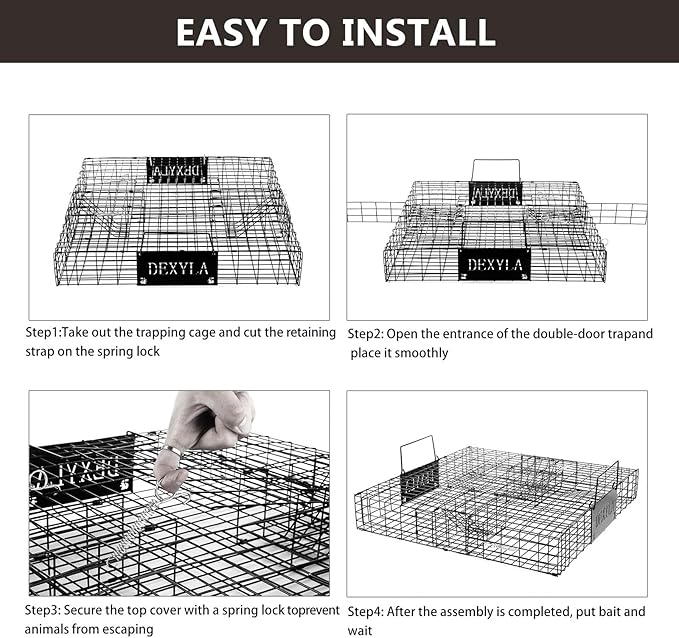Squirrel Trap,Humane Catch and Release,Can Catch Multiple Squirrels or Chipmunks at Once