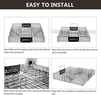 Squirrel Trap,Humane Catch and Release,Can Catch Multiple Squirrels or Chipmunks at Once