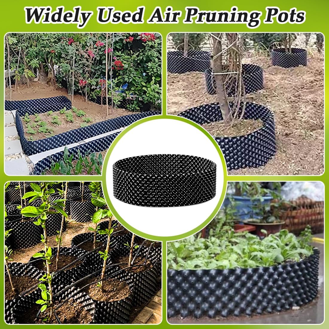 60 Gallon Air Pruning Container New Plastic Nursery Pot Fruit Vegetable Garden self-Planting Grow