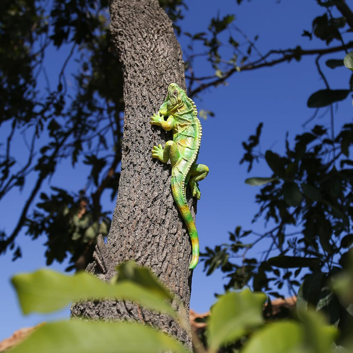 Garden Lizard Statue Simulation Lizard Statue Decorative Resin Animal Sculpture Outdoor Garden Yard