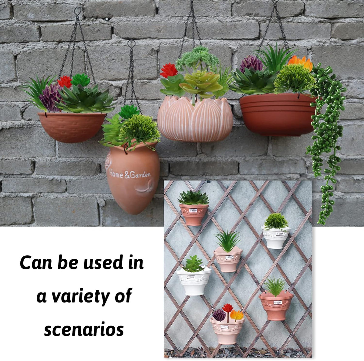 Succulents Plants Artificial, 20pcs Colorful Fake Succulents, Mini Artificial Succulents for DIY