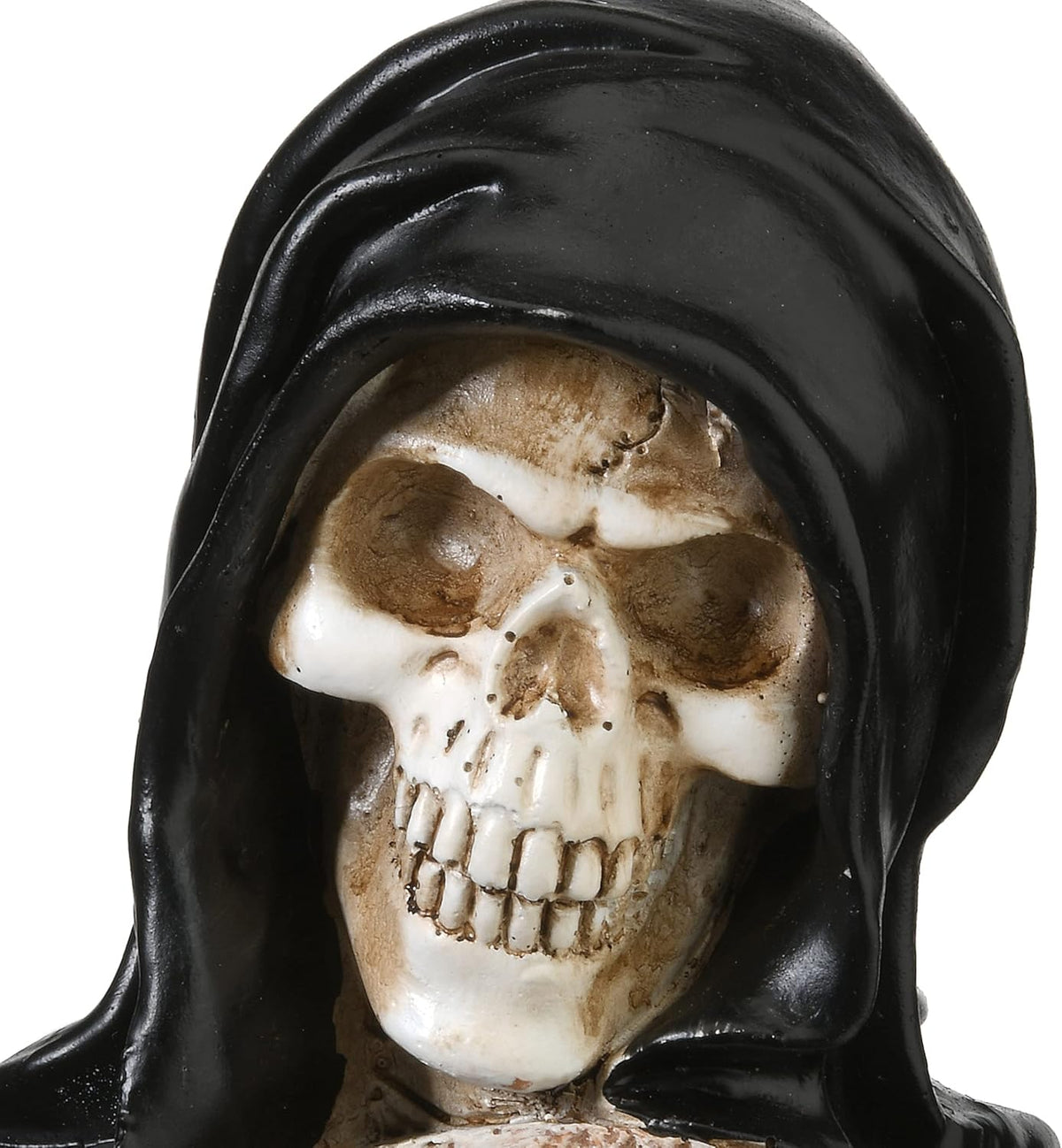 National Tree Company Skeleton Grim Reaper Standing with a Gravestone Decoration, Halloween