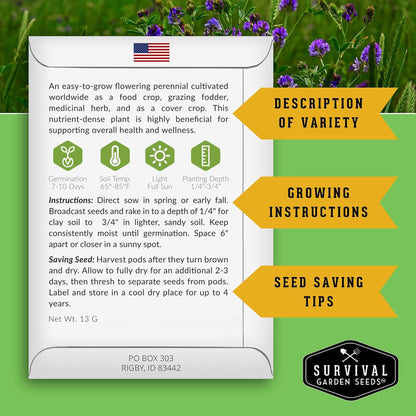 Ultimate Medicinal Herb Seeds Variety Pack – 36 Heirloom Non-GMO Healing Herbs for Planting |