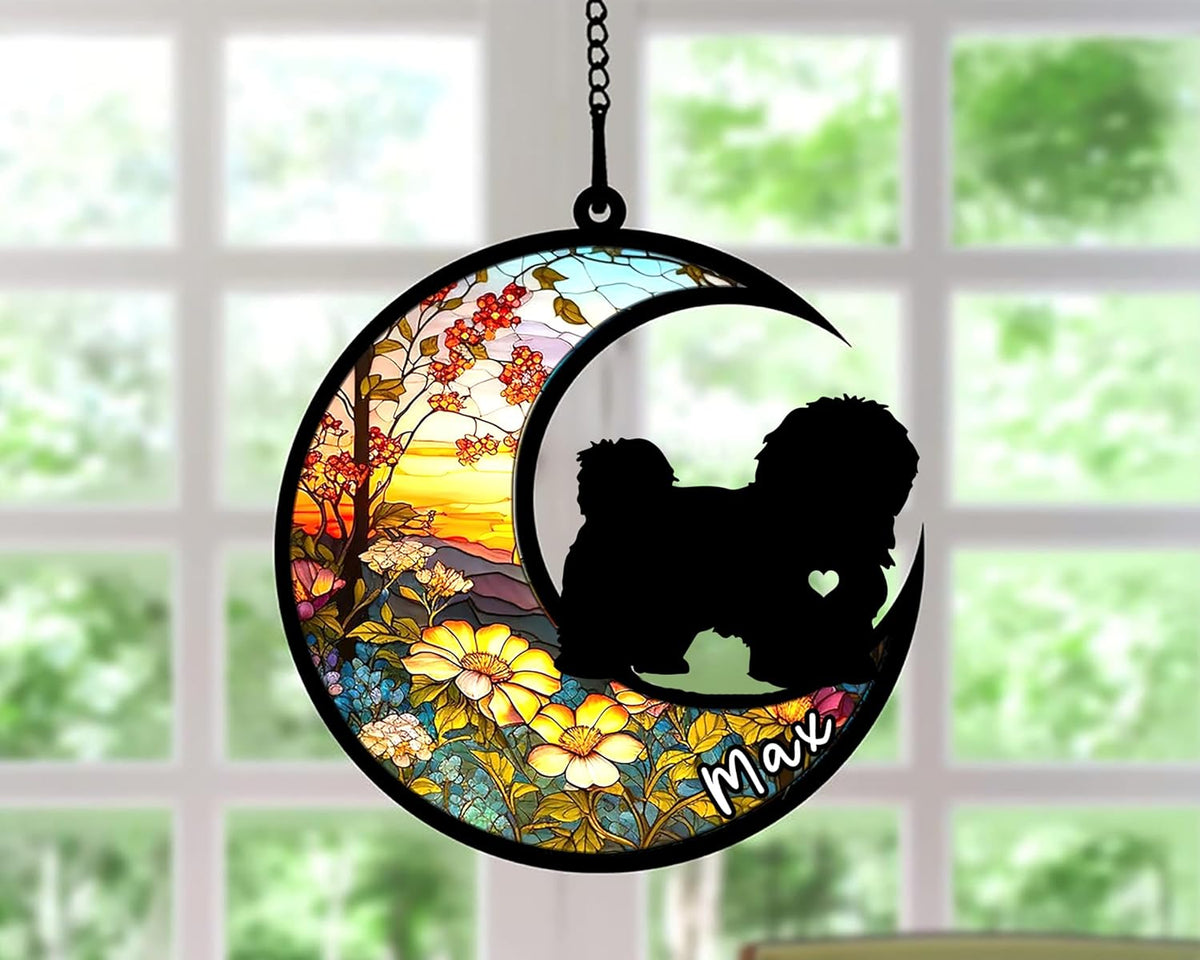 Personalized Dog Memorial, Custom Name Havanese Dog Christmas Ornament with Name, Custom Breeds