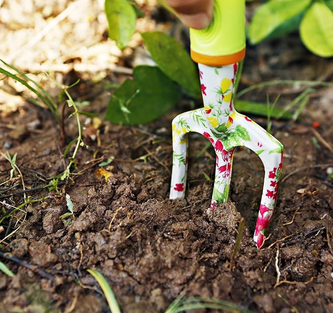 NAYE Garden Tool Set,Cute Gardening Gifts for Women,Birthday Gifts for Mom,Heavy Duty Tool Kit with