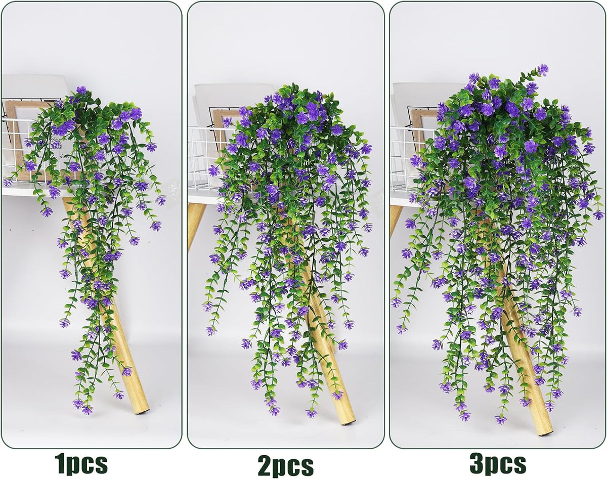 RECUTMS Vine Plant Fake Ferns Plants Large Faux Artificial Hanging Plants Wall Plants Artificial