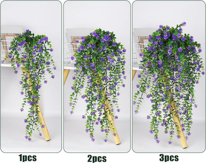 RECUTMS Vine Plant Fake Ferns Plants Large Faux Artificial Hanging Plants Wall Plants Artificial