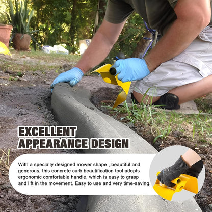 Concrete Curb Trowel Edger, Curb Tool for Concrete Edging, Concrete Curbing Trowel, Concrete Curb