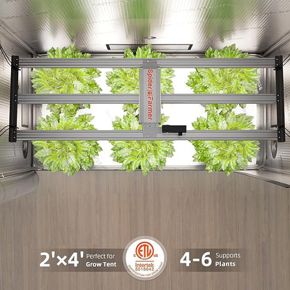 Spider Farmer G4500 Cost-Effective 320W 2x4 Coverage LED Grow Lights, Full Spectrum Dimmable Bar