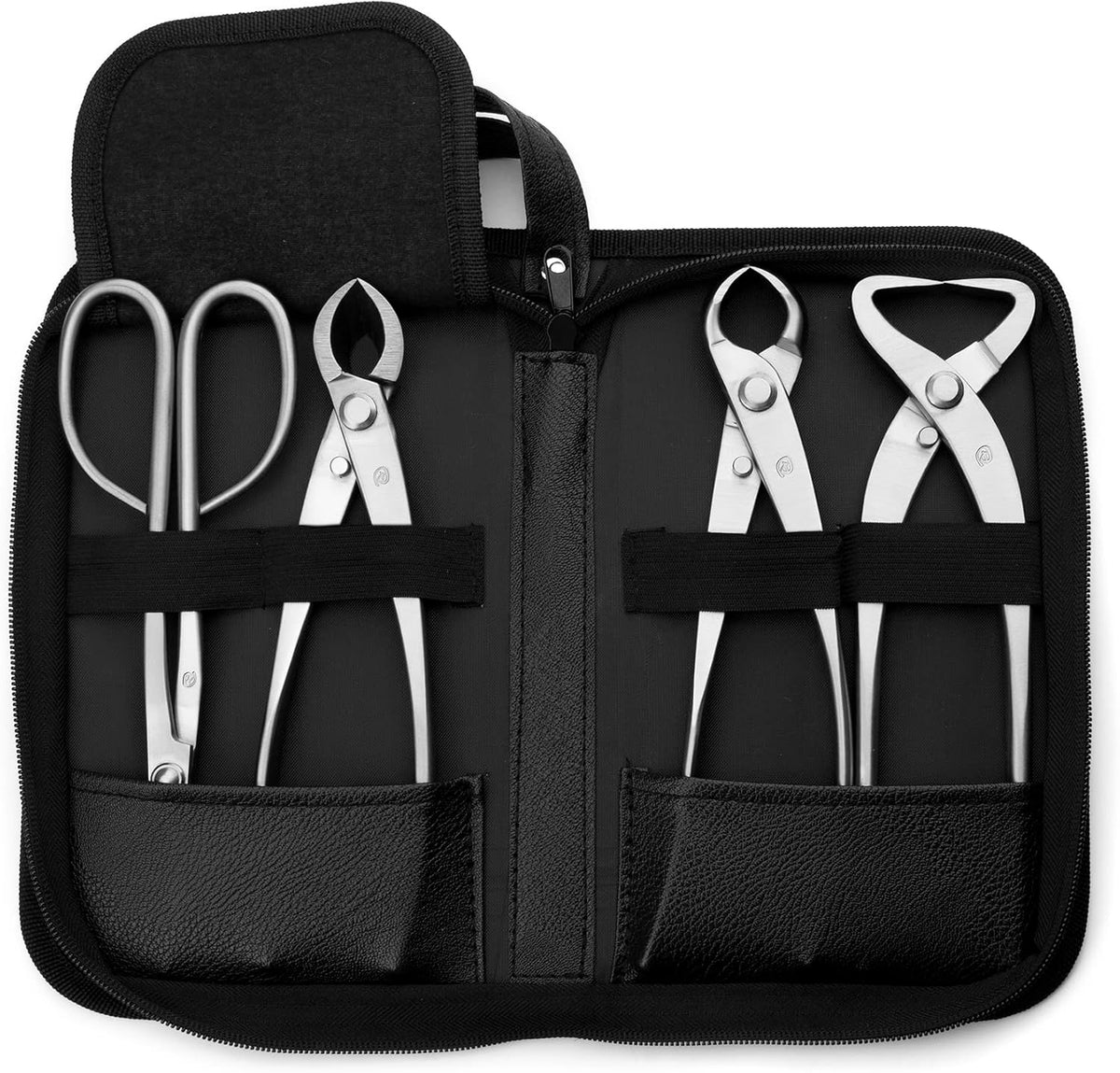 TianBonsai 4-PCS Bonsai Tool Set Including Concave Cutter Straight Edge Cutter Trunk Splitter And