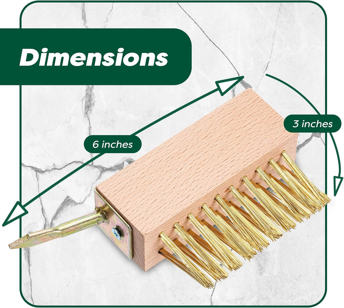 SCRUBIT Moss & Weed Remover Wired Grout Cleaner Brush, Great for Cleaning Decks, Pavers, Patios &