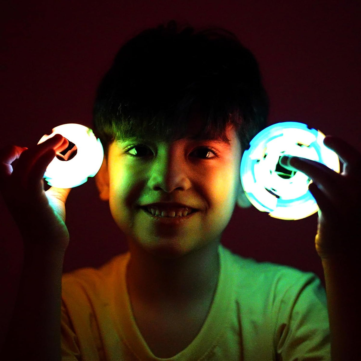 TOSY Magnet Fidget Spinner Glow - 16 Blocks, 3 in 1 Toy: Transformable Fidget Spinner, Infinity