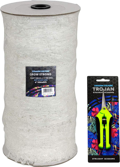 Soft Mesh Nylon Trellis Netting Bulk Roll - 6.5 x 350 ft Heavy-Duty Garden Netting for Plants +