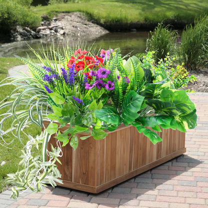 14 Bundles Artificial Plants Outdoor UV Resistant, Fake Greenery Plant Flower, Faux Boxwood Boston