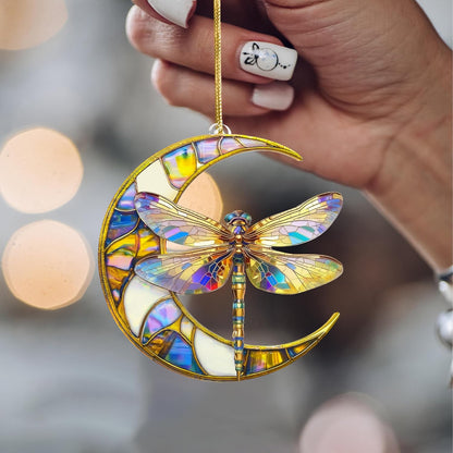 Dragonfly Gifts for Women, Dragonflies Decor Suncatcher Effect, Dragon Fly Stained Glass Effect