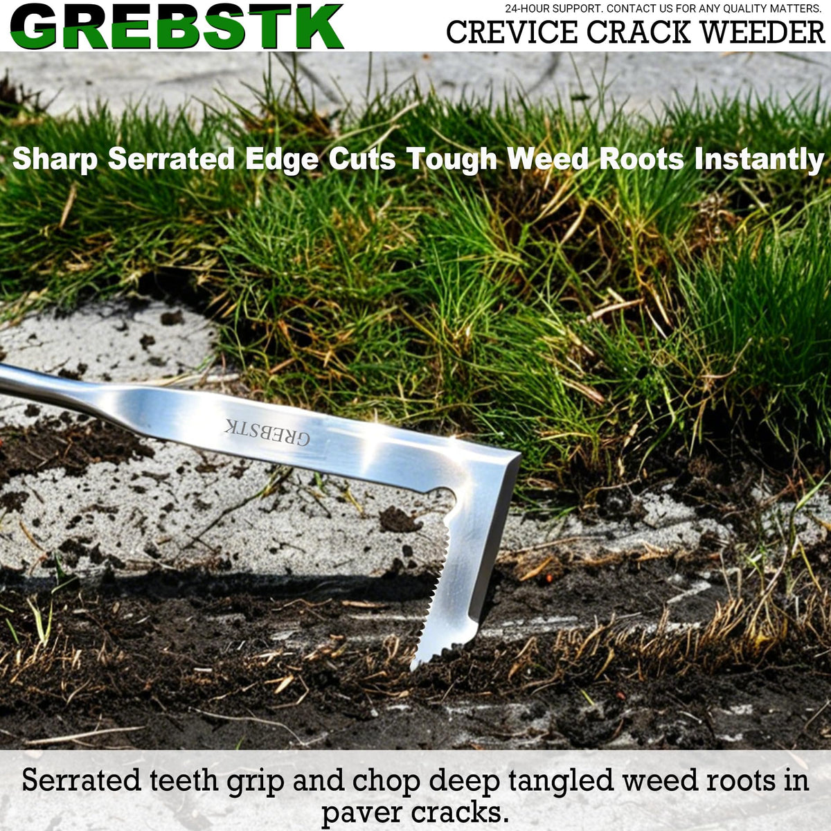 GREBSTK Crack Weeder Crevice Weeding Stainless Steel Sharp Lightweight Tool