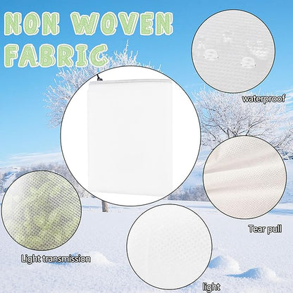 2 Packs Plant Cover, 7 Ft x 6 Ft Frost Winter Protection Tree Wrap Bag, Cold Weather Protection
