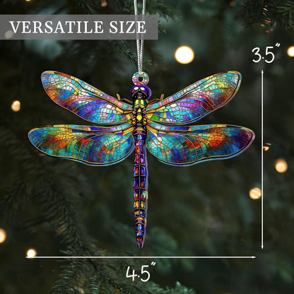 Dragonfly Gifts for Women, Dragonflies Decor Suncatcher Effect, Dragon Fly Stained Glass Effect