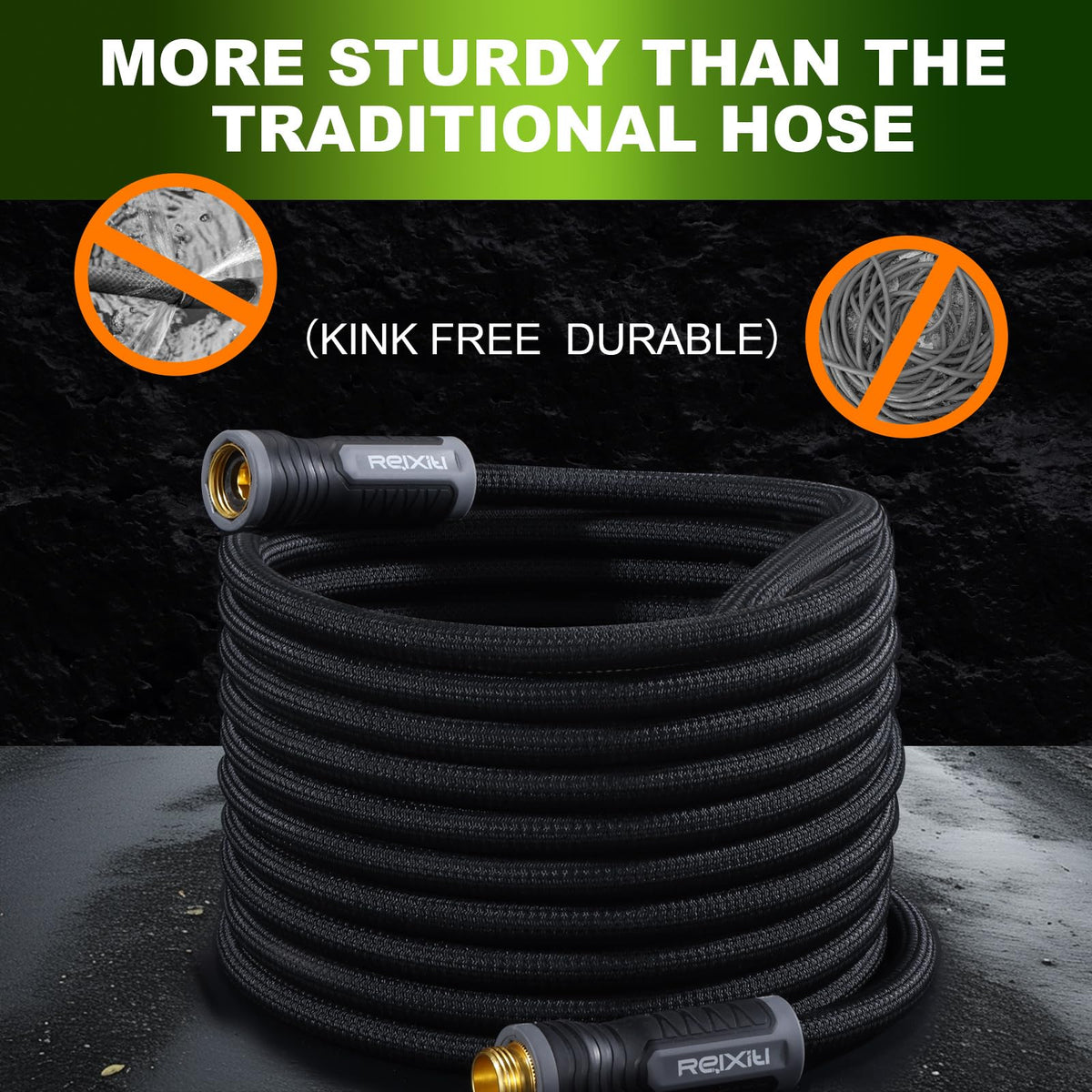 Relxitl Garden Hose, Ultra Lightweight Water Hose 50FT