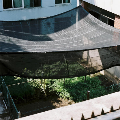 winemana 20x48 FT Black Shade Cloth, 70% UV Resistant Mesh Tarp with Reinforced Grommets