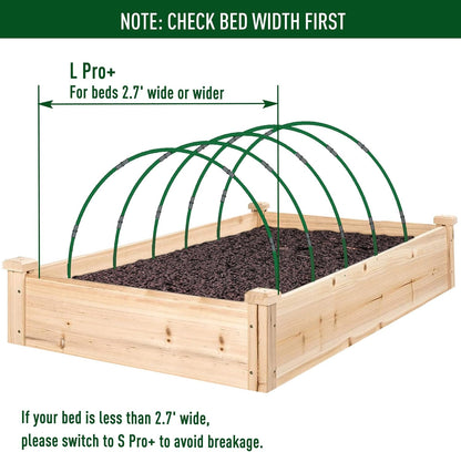 MAXPACE Greenhouse Hoops for DIY 2.7ft or Wider Grow Tunnel, Rust-Free Fiberglass Support Hoops
