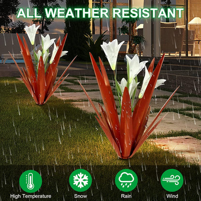 Homight Metal Agave Plant Outdoor Decoration Lily Mexican Yard Art Garden Gift Home Decor Hand