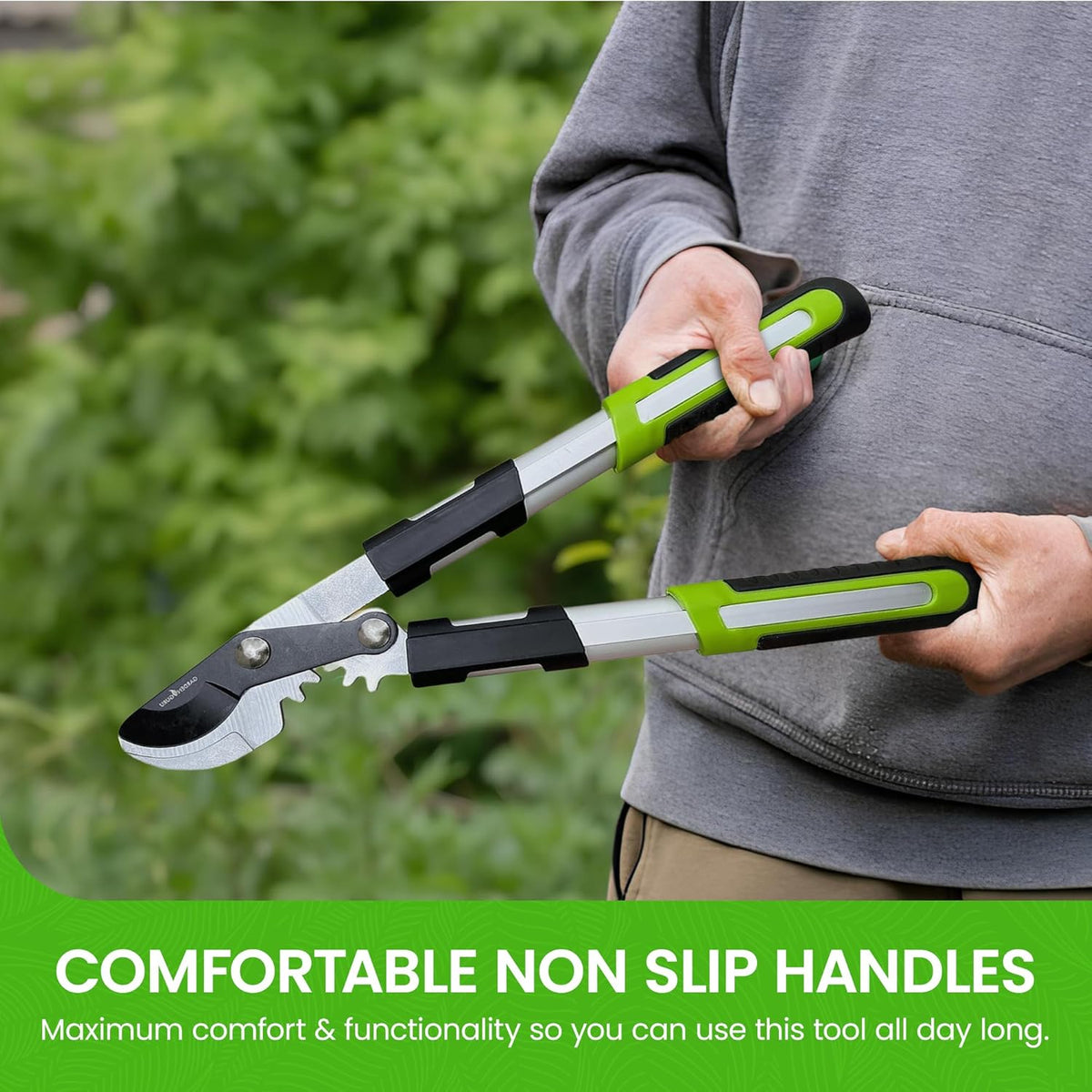GARDEN GURU Bypass Loppers Tree Trimmer Clipper 3X Cutting Power Gardening Loppers Pruning Shear
