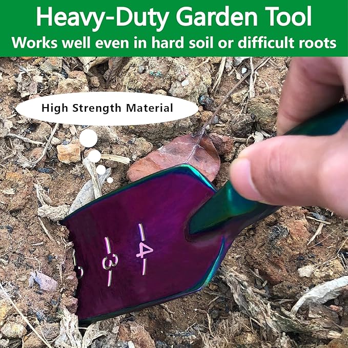 Garden Shovel - Gardening Hand Tool, Heavy Duty Garden Trowel, High Strength Alloy Steel for Soil