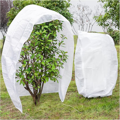2 Pcs Plant Covers Freeze Protection, Frost Cloth Plant Freeze Protection, Frost Covers for Outdoor