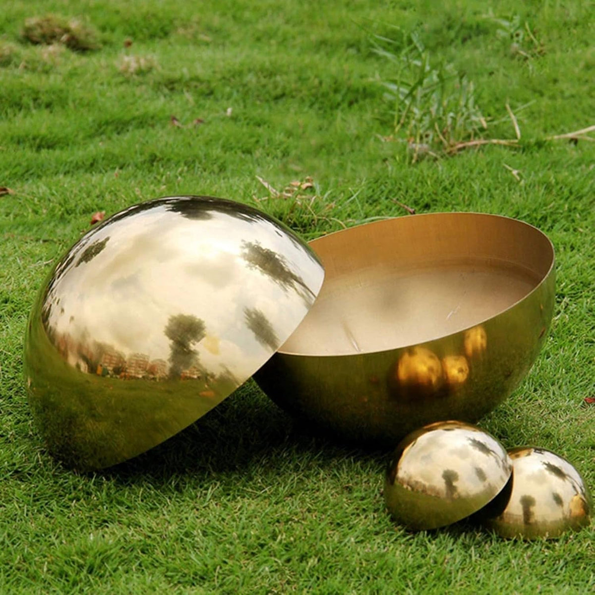6pcs Hollow Hemisphere Ball Gazing Ball Half for Outdoor Decoration Shopping Mall Decor Wall
