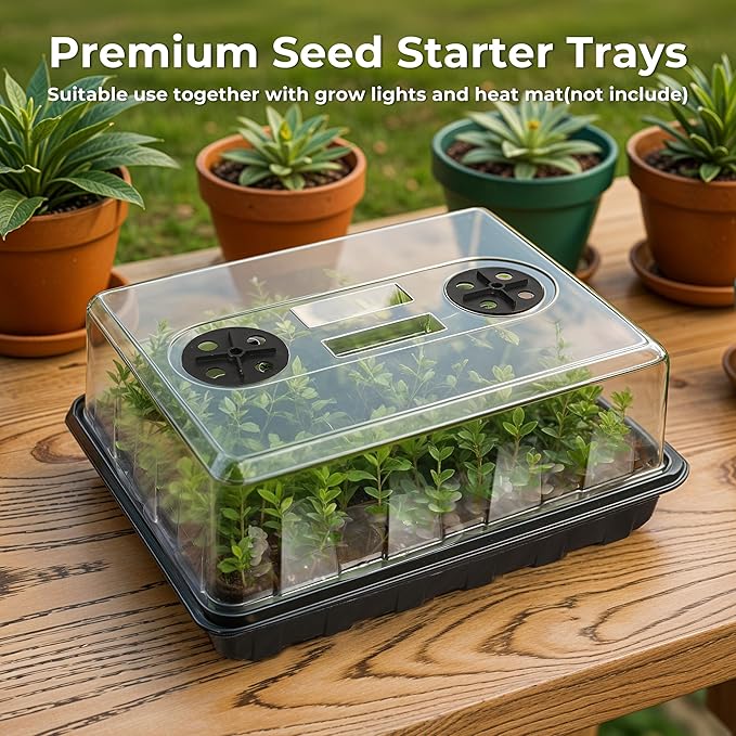 Seed Starter Tray, Seedling Starter Trays for Starting Plant Seeds, Indoor Gardening Plant