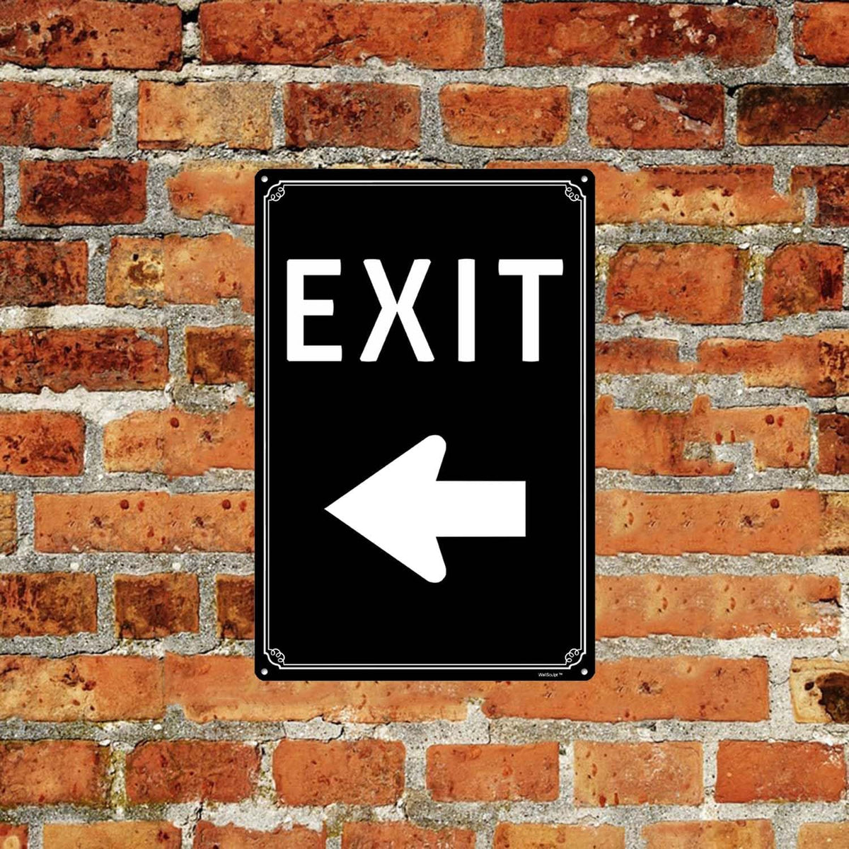 12x16"Exit Sign with Right Arrow - High-Intensity Aluminum Parking Lot Sign, Weatherproof &