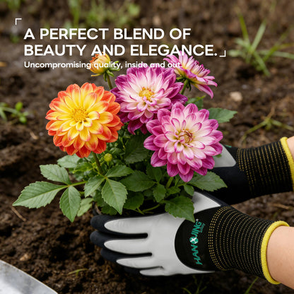 Gardening Gloves for Women, Waterproof Thorn Proof Rose Pruning Gloves, Flexible Latex Non-Slip