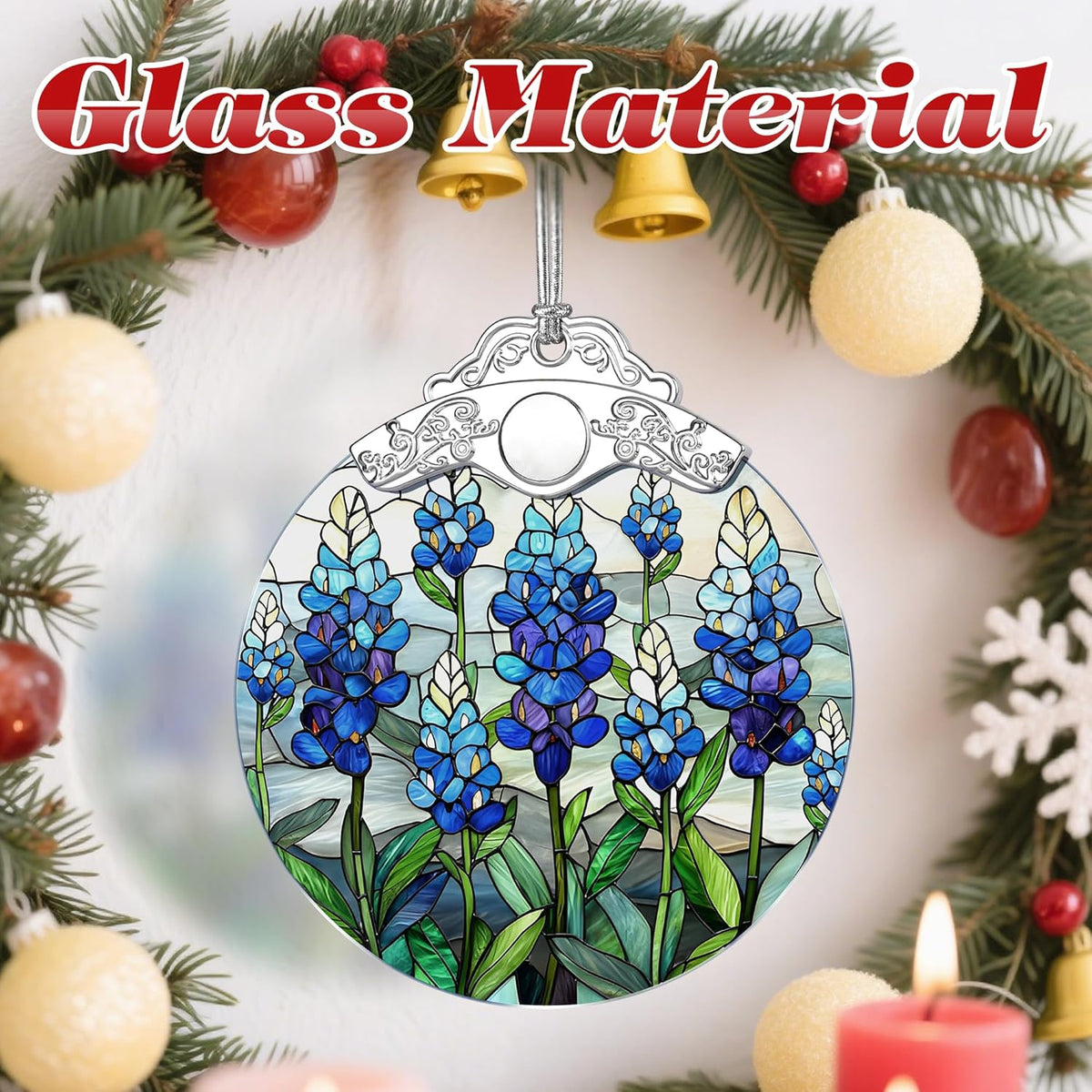 Stained Glass Ornament, Christmas Ornaments, Christmas Decorations for Tree, Holiday Ornament