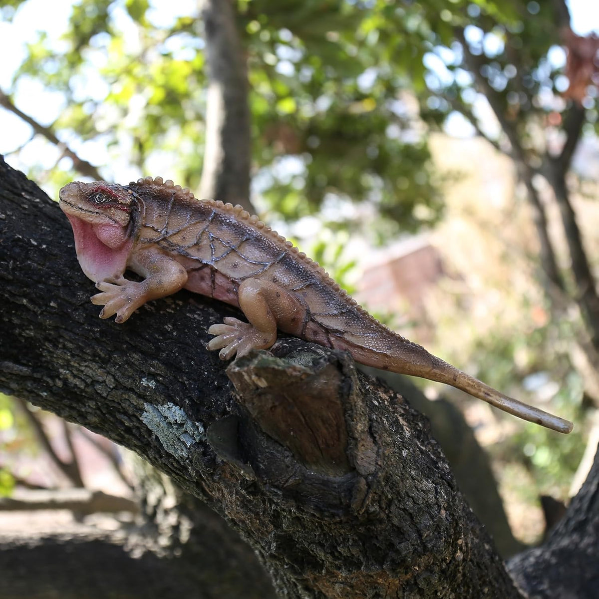 Outdoor Lizard Statue Sculpture Garden Patio Porch Tree Wall Wall Hanging Art Deco Gift 10.24 inch