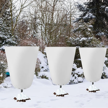 4 Pcs Plant Covers Freeze Protection 35.4" x 59" Winter Frost Blankets for Outdoor Plants with