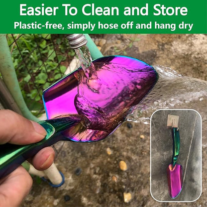 Garden Shovels - 2 Pack Gardening Tools, Heavy Duty Garden Trowels, High Strength Alloy Steel for