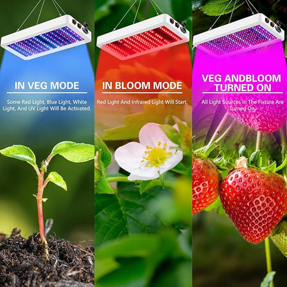 B1000W LED Plant Grow Light Dimmable,Best Grow Lights for Indoor Plants Full Spectrum, Seed