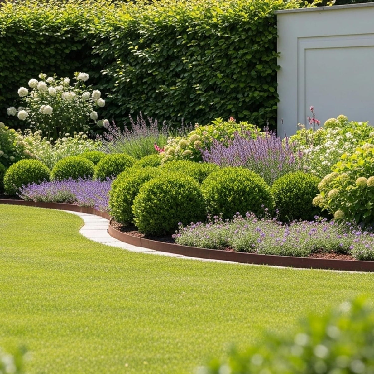 Worth Garden 33ft. Galvanized Steel Landscape Edging - 10-Pack 40" Metal Edging for Landscaping