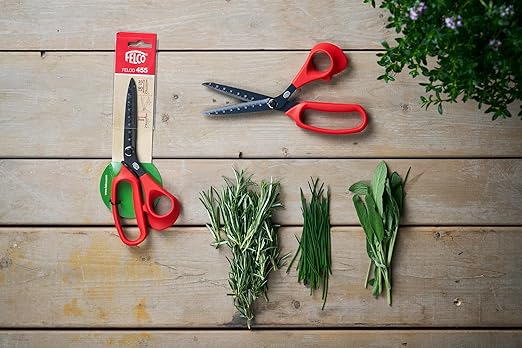 FELCO 455 Floral Scissors – 8.97" Non-Stick Stainless Steel Shear for Flower Arranging & Crafting |