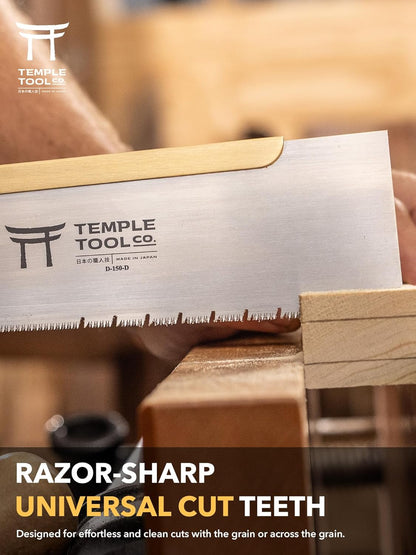 Japanese Pull Saw - Dozuki 6 for Ripcut and Crosscut - Hand Saw for Dovetails, Tenons, Fine Joinery
