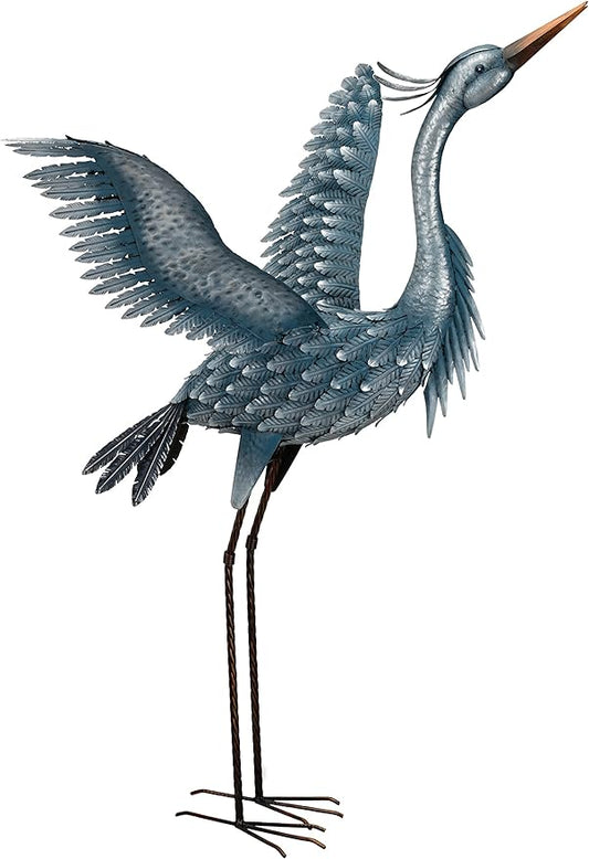 Regal Art & Gift Outdoor Garden Décor, Unique Bird Sculpture, Rustic Metal Bird Statues, Garden
