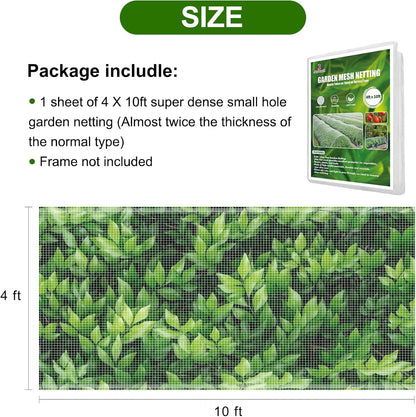 Garden Netting, Jevrench Durable Ultra Fine Garden Netting, Garden Plant Cover Row Cover Makes