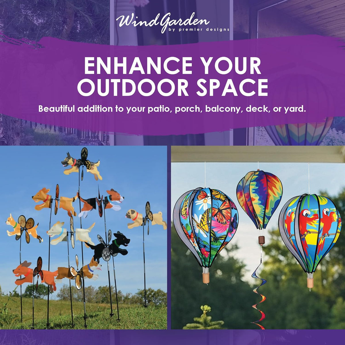 Premier Kites Petite Spinner Dalmation – Whimsical Wind Spinner for Yard & Garden, Durable