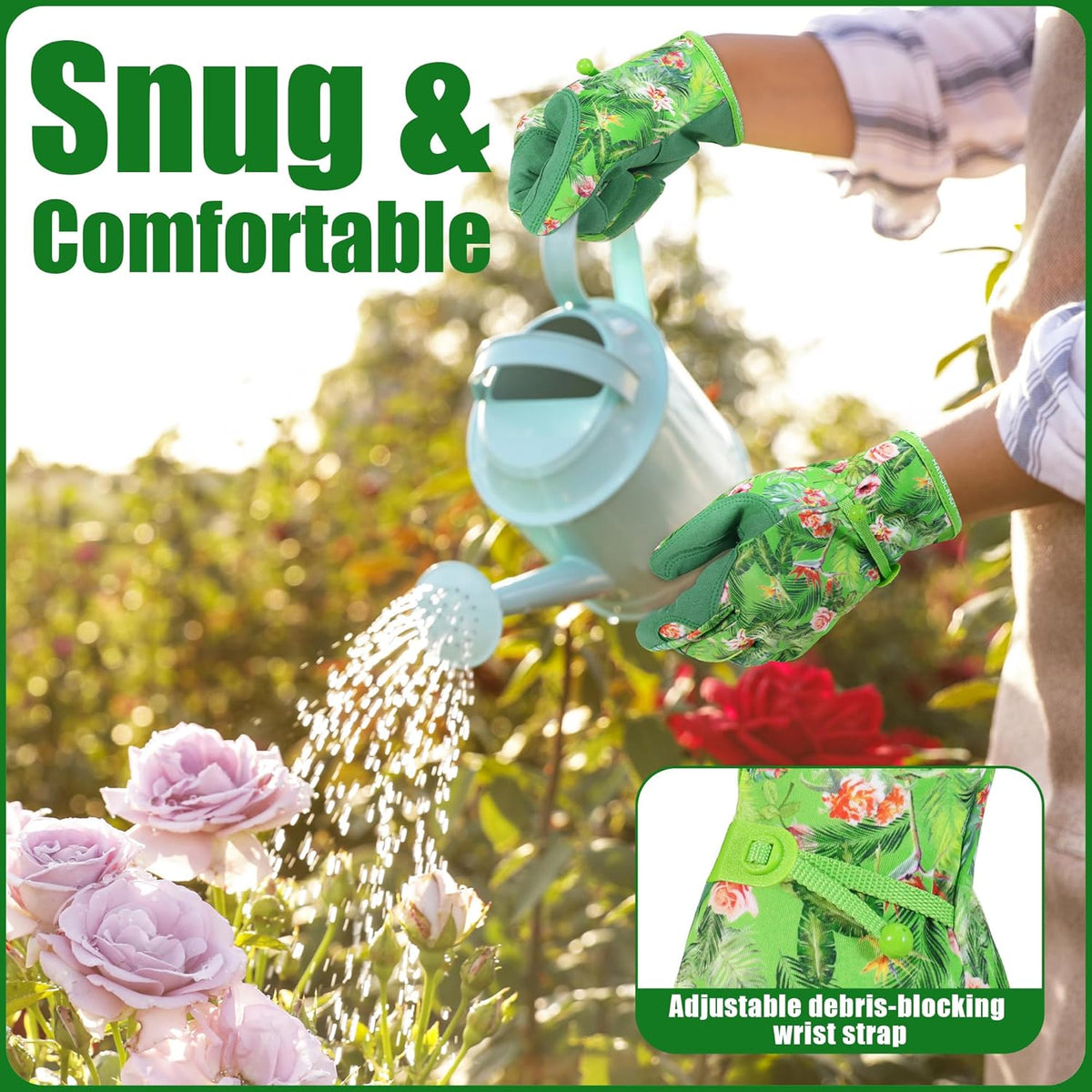 HANDLANDY Women Safety Work Gloves Utility Touch Screen Working Grip Glove for Yardwork Gardening