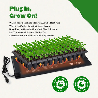 Epic Gardening Seedling Heat Mat for Plants – High-Performance 20W Heavy-Duty PVC Heating Mat for