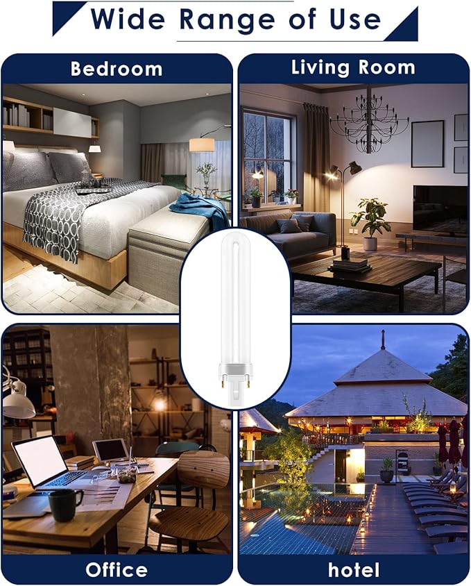 9W Bulbs 21050 Replacement Compatible with DynaTrap Models DT3009, DT3019 and DT3039, U Shape