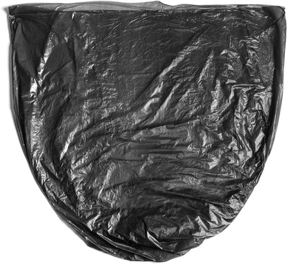 Aluf Plastics High Density Trash Bags, 10 Gallon, 4000 Count, 8 Micron (eq), 24" x 24", Black, for