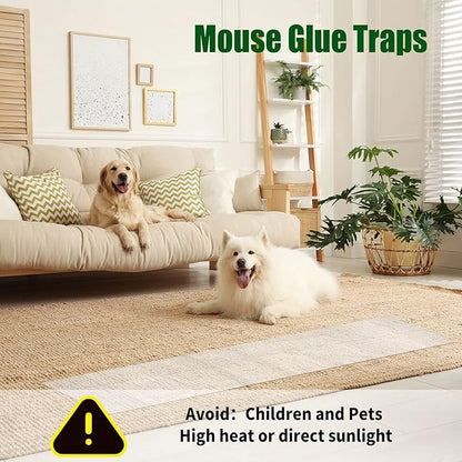 Qualirey 8 Pcs 47 Inch Ultra Large Sticky Mouse Glue Traps Sticky Rat Trap That Work for Rats